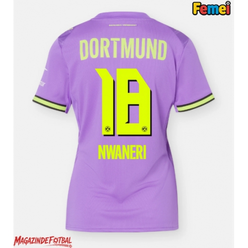 Borussia Dortmund Ethan Nwaneri #18 Tricou Fotbal Replică 2026-27 Femei Treilea Borussia Dortmund Ethan Nwaneri #18 Tricou Fotbal Replică 2026-27 Femei Treilea